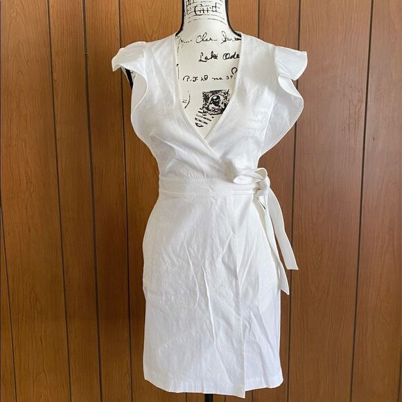 A.L.C. Sidelle Wrap Dress in Gesso size 2 - Picture 4 of 8
